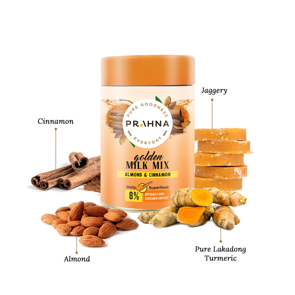 
            
                Load image into Gallery viewer, Organic Almond Cinnamon &amp;amp; Turmeric Milk Mix
            
        